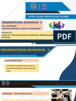 Organizational Behaviour - Ii: Nptel