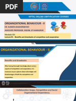 Organizational Behaviour - Ii: Nptel