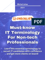 Checklist - IT Terminology For Recruiters and Sales Managers