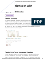 Data Manipulation With Pandas - Aggregates in Pandas Reference Guide - Codecademy