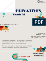Derivatives: Grade XI