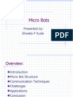 Micro Bots: Presented By: Shweta P Kude