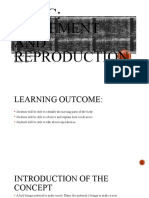 Topic: Movement AND Reproduction: Subject: Science Grade: III