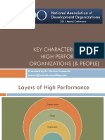 Key Characteristics of High Performing Organizations (& People)