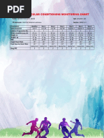 Cardiovascular Conditioning Monitoring Chart