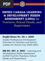 Deped Caraga Learning & Development Needs Assessment (Ldna) For