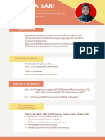 Resume Penggemar Coding Sederhana Oranye Dan Kuning