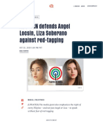150 ABS-CBN Defends Angel Locsin, Liza Soberano Against Red-Tagging