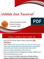 Akhlak dan Tasawuf