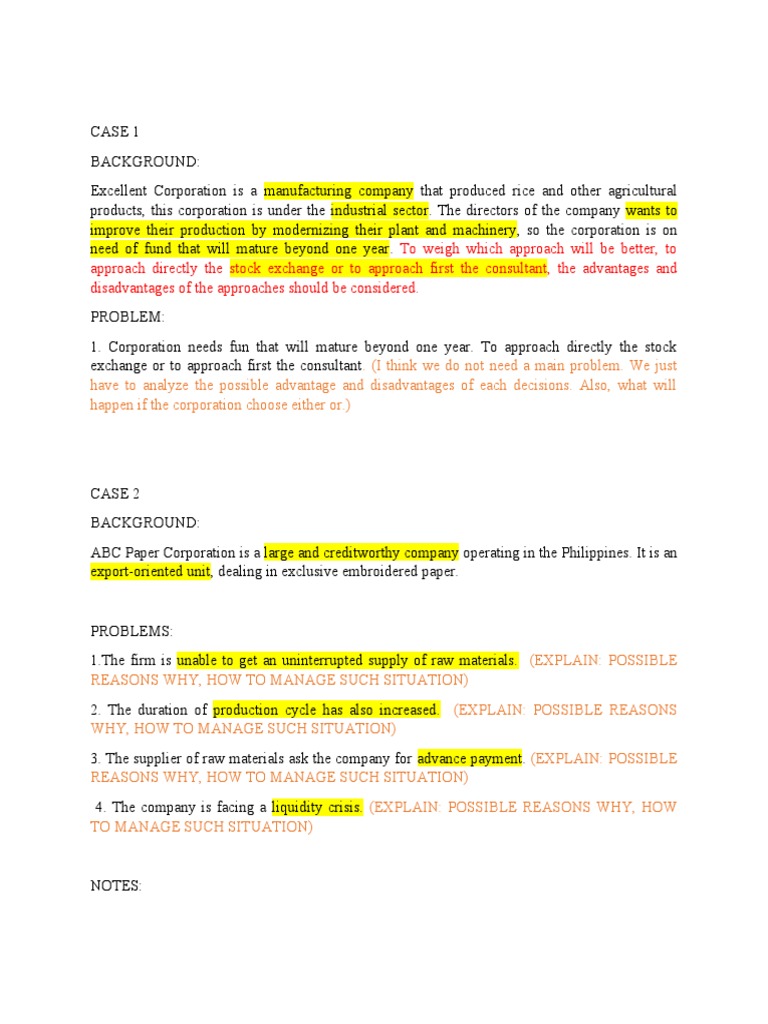 Bfi Case Study Notes | PDF
