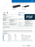 Distribution Unit With 1 IEC Appliance Inlet C14 or Power Cord, 4, 5 or 6 IEC Appliance Outlets F and Extra Components