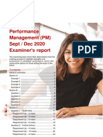 PM SD20 Examiner's Report