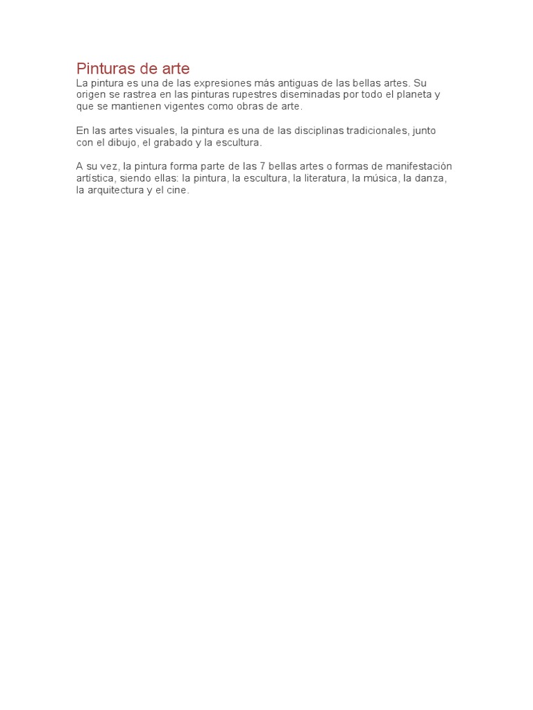 Historia y Significado de la Pintura | PDF