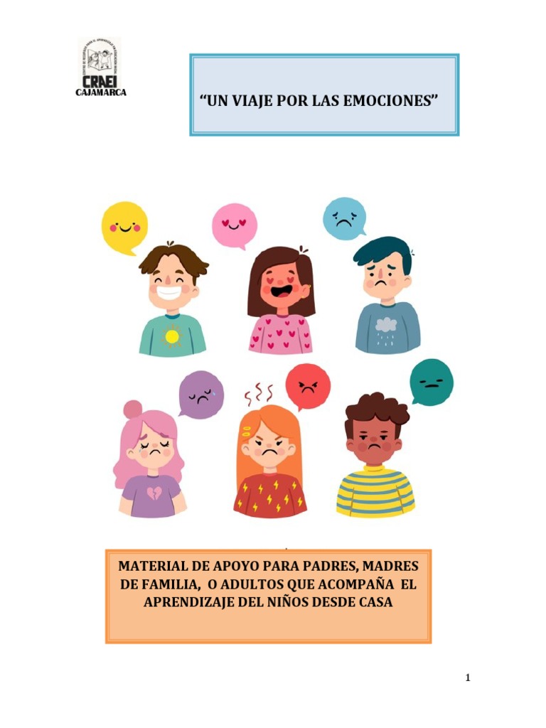 Cartilla Un Viaje Por Las Emociones | PDF | Las emociones | Ira