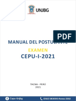 Manual del postulante Examen CEPU-I-2021