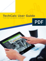 Techcalc User Guide: Thermal Calculation Software