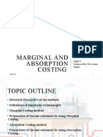 Marginal and Absorption Costing