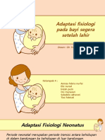 Adaptasi Fisiologi Bayi Baru Lahir