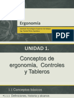 1) Unidad 1. Conceptos de Ergonomía y Controles y Tableros