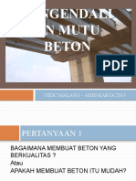 Pengendalian Mutu Beton