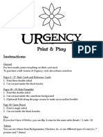 Urgency - Print & Play