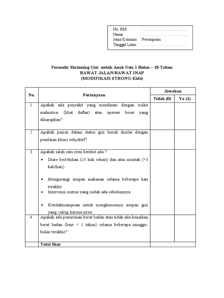 Formulir skrinning gizi untuk anak strong kids pdf