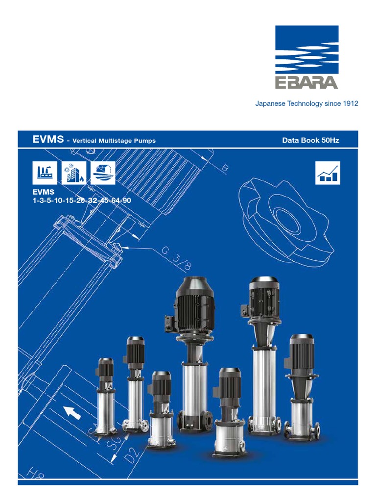 Ebara: Pumps Europe S.p.A. - Data Book 50Hz | PDF | Pump | Water