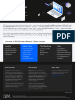 Overview of IBM Z Forward Rewards Eligible Services: Security Hybrid Cloud Cyber Resiliency Linux
