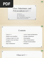 Class, Inheritance, and Polymorphism in C