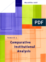 Masahiko Aoki - Toward A Comparative Institutional Analysis (2001, MIT Press)