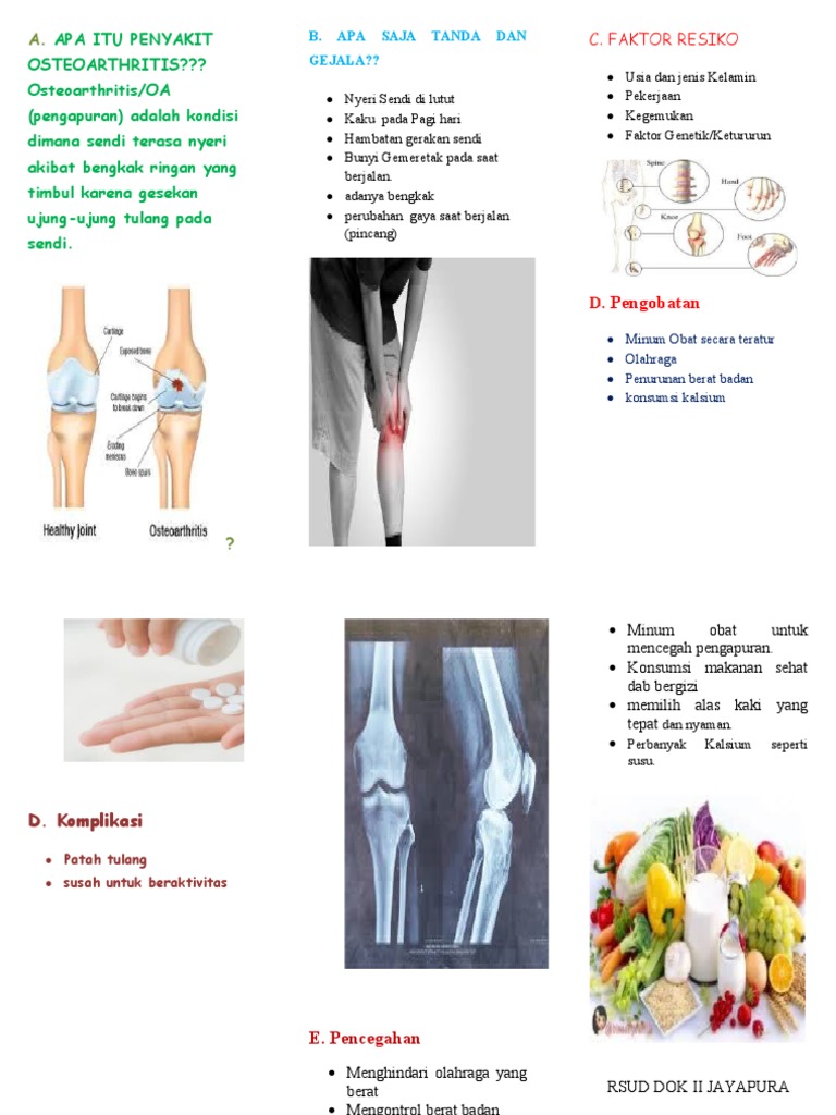 Leaflet Osteoarthritis Pdf