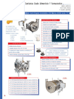 Catalogo Bombas Sanitarias Serie C Marca Diisa Grado Alimenticio y Farmaceutico Acero Inoxidable