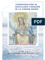 Consagración Al Inmaculado Corazón - Día 27