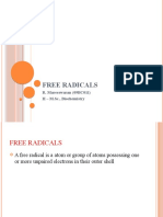 Free Radicals: R. Mareeswaran (09BC011) II - M.SC., Biochemistry