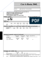 Cor-A-Rosta 304L Stainless Steel Flux Cored Wire Electrode
