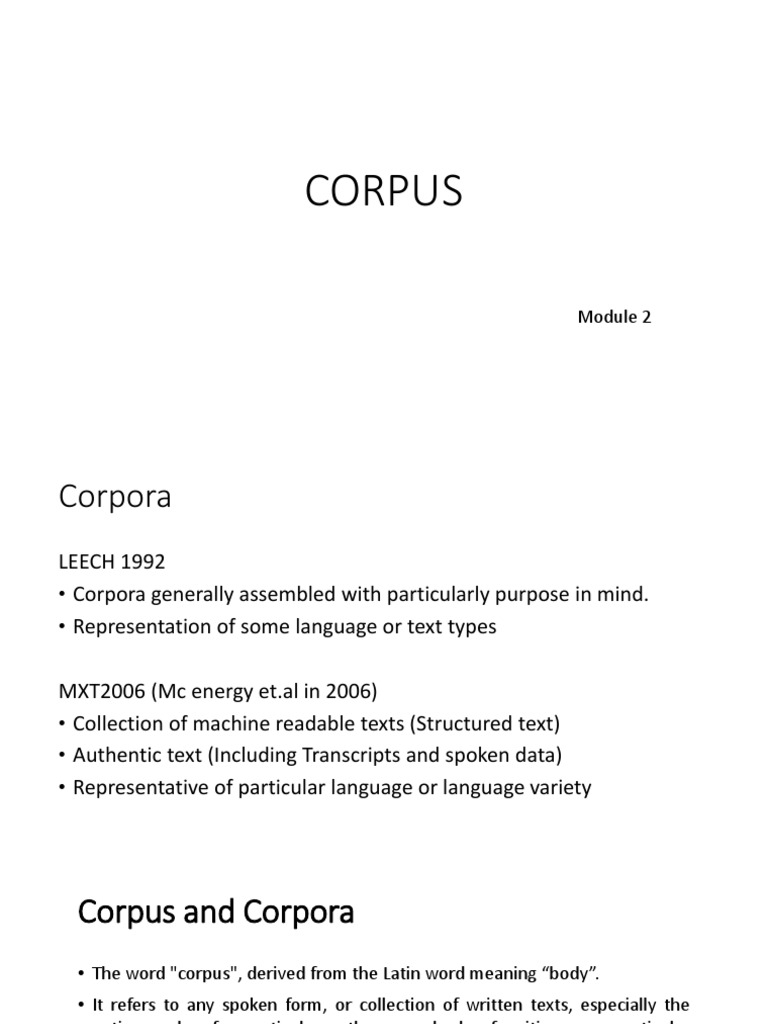 Understanding Corpora in Linguistics | PDF | Linguistics | English Language