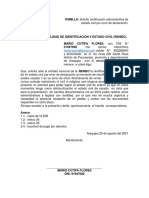 Solicitud Rectificacion Administrativa de Estado Civil