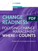 Change Readiness - Focusing Change Management Where It Counts