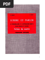 Langue Francaise Ecrire Et Parler CM1 CM 106 Fichiers Et Correction Maitre