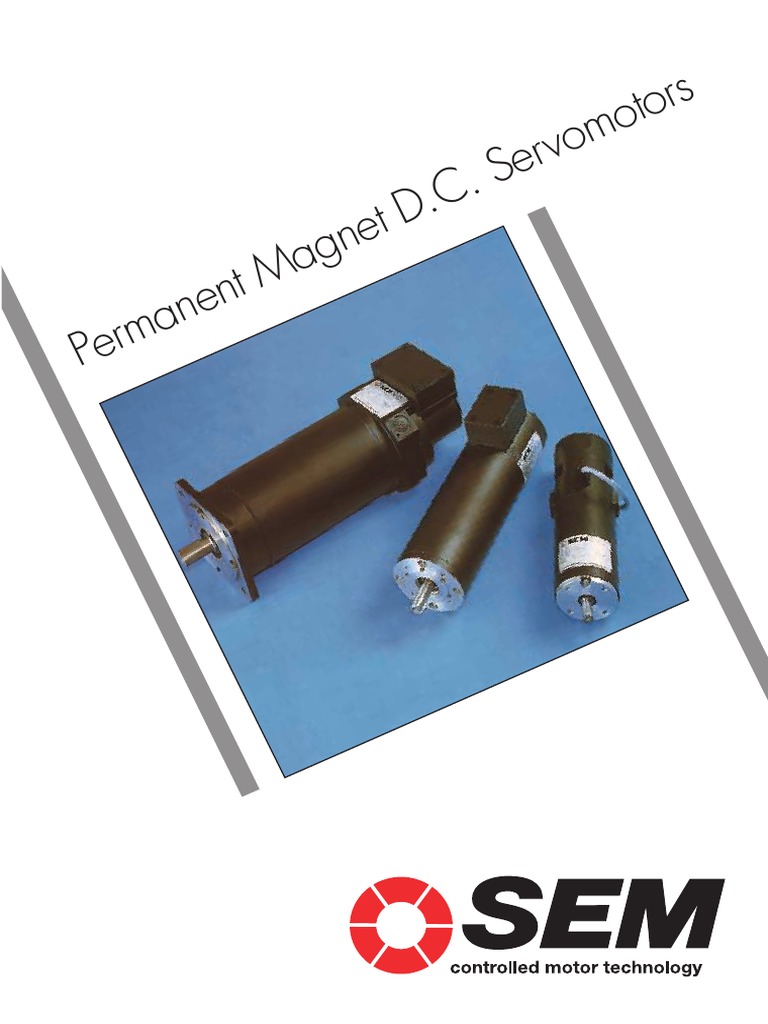Permanent Magnet D.C. Servomotors Overview | PDF | Electrical ...