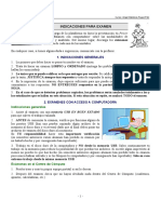 Indicaciones Examen ITQ