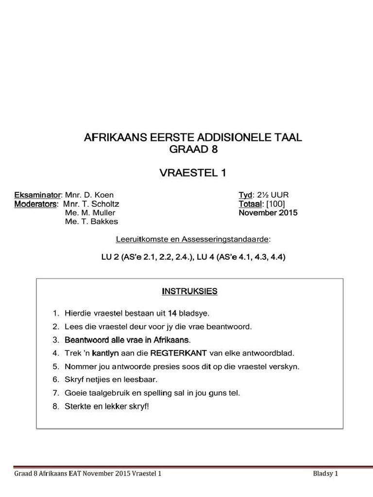 AFRIKAANS STUDY GUIDE GRADE 8 PDF visual data 5