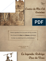 Presentación El Cantar de Mio Cid PDF