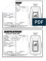 BattleTech 2750 Record Sheets Vehicles