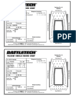BattleTech 3025-3026 Record Sheets Vehicles