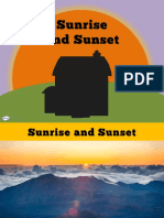 T T 11935 KS1 Science Sunrise and Sunset Seasons Lesson Teaching Powerpoint
