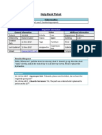 Helpdesk Ticket Template - Word