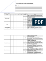 FYP Evaluation Form