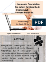 Efikasi dan Keamanan Pengobatan antikoagulan dalam Cardioembolic Stroke