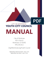 City of Montrose Youth City Council Manual